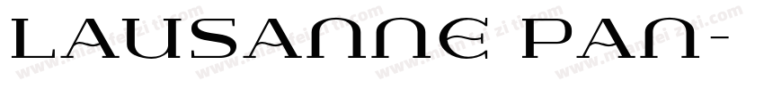 Lausanne Pan字体转换